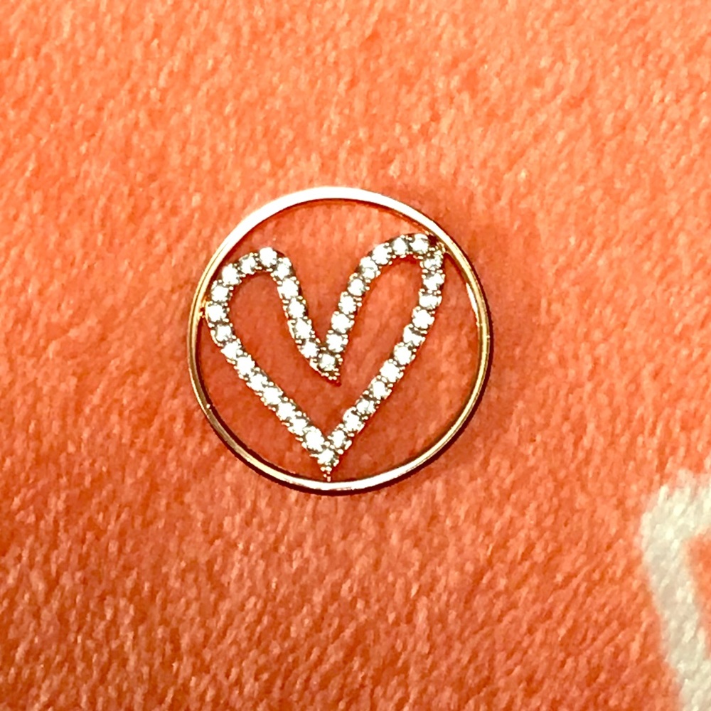 3 FOR $18! Origami Owl Rose Gold Large Heart Plate